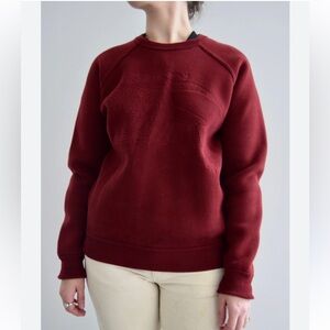 Burberry Brit Merlot Red Embossed Logo Sweatshirt